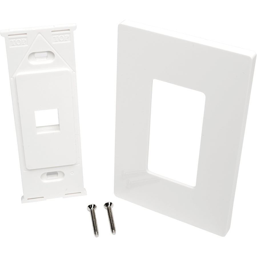 Tripp Lite by Eaton Single-Gang 1-Port Wall Plate Keystone Cat5/6 USB HDMI Dport RCA — N080-101