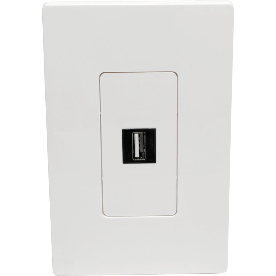 Tripp Lite by Eaton Single-Gang 1-Port Wall Plate Keystone Cat5/6 USB HDMI Dport RCA — N080-101
