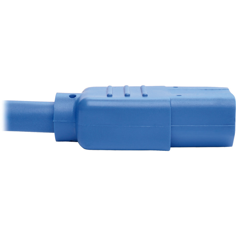 Eaton Tripp Lite Series PDU Power Cord, C13 to C14 - 10A, 250V, 18 AWG, 3 ft. (0.91 m), Blue — P004-003-ABL