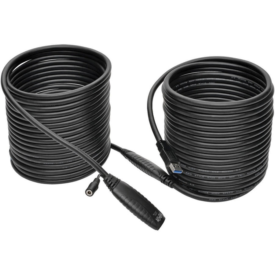 Eaton Tripp Lite Series USB 3.0 SuperSpeed Active Extension Repeater Cable (USB-A M/F), 15M (49.21 ft.) — U330-15M