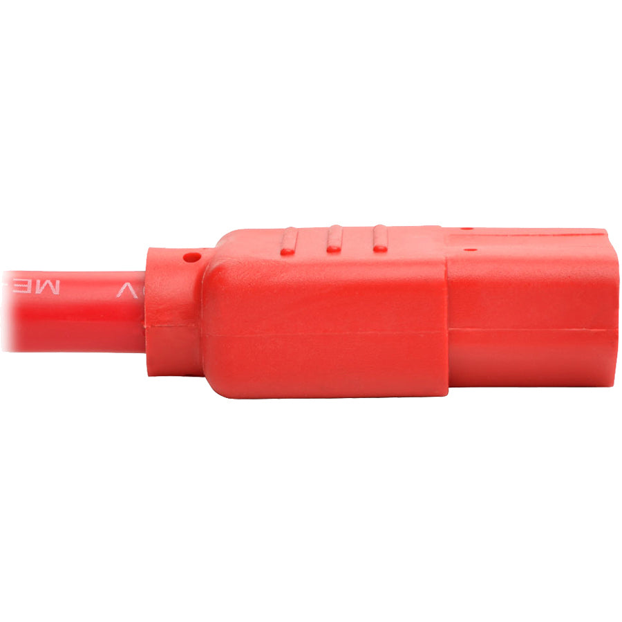 Eaton Tripp Lite Series PDU Power Cord, C13 to C14 - 10A, 250V, 18 AWG, 6 ft. (1.83 m), Red — P004-006-ARD
