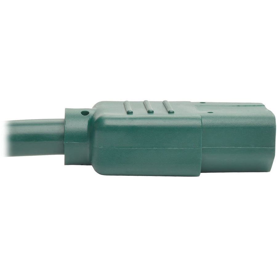 Eaton Tripp Lite Series Heavy-Duty PDU Power Cord, C13 to C14 - 15A, 250V, 14 AWG, 6 ft. (1.83 m), Green — P005-006-AGN
