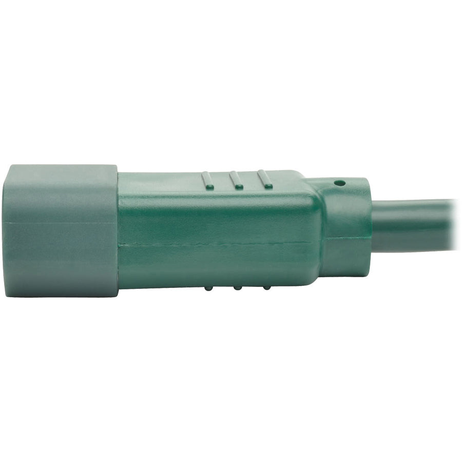 Eaton Tripp Lite Series Heavy-Duty PDU Power Cord, C13 to C14 - 15A, 250V, 14 AWG, 6 ft. (1.83 m), Green — P005-006-AGN