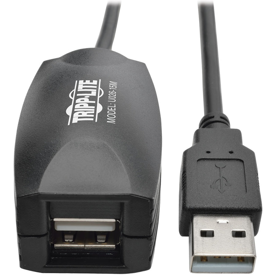Eaton Tripp Lite Series USB 2.0 Active Extension Repeater Cable (A M/F), 15M (49.21 ft.) — U026-15M