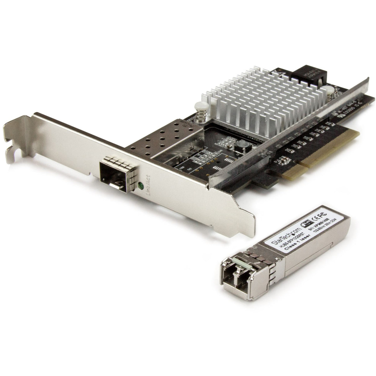 StarTech.com 10G Network Card - 1x 10G Open SFP+ Multimode LC Fiber Connector - Intel 82599 Chip - Gigabit Ethernet Card — PEX10000SRI