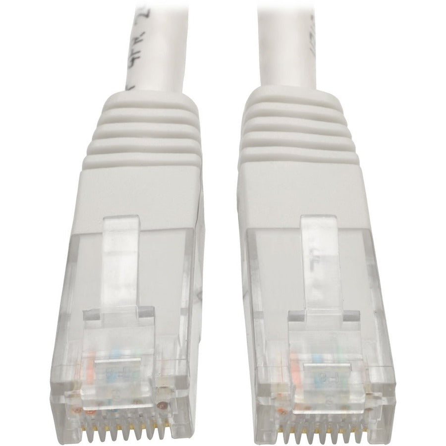 Eaton Tripp Lite Series Cat6 Gigabit Molded (UTP) Ethernet Cable (RJ45 M/M), PoE, White, 2 ft. (0.61 m) — N200-002-WH