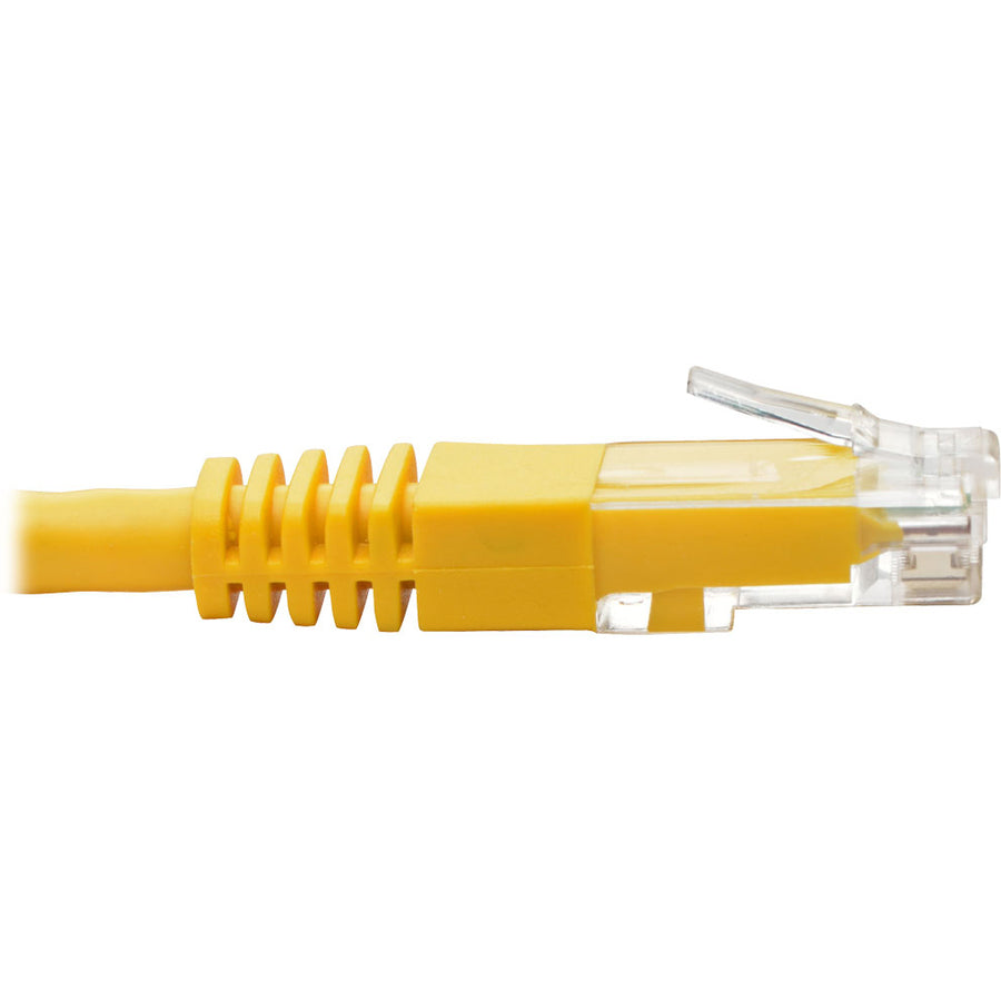 Eaton Tripp Lite Series Cat6 Gigabit Molded (UTP) Ethernet Cable (RJ45 M/M), PoE, Yellow, 2 ft. (0.61 m) — N200-002-YW