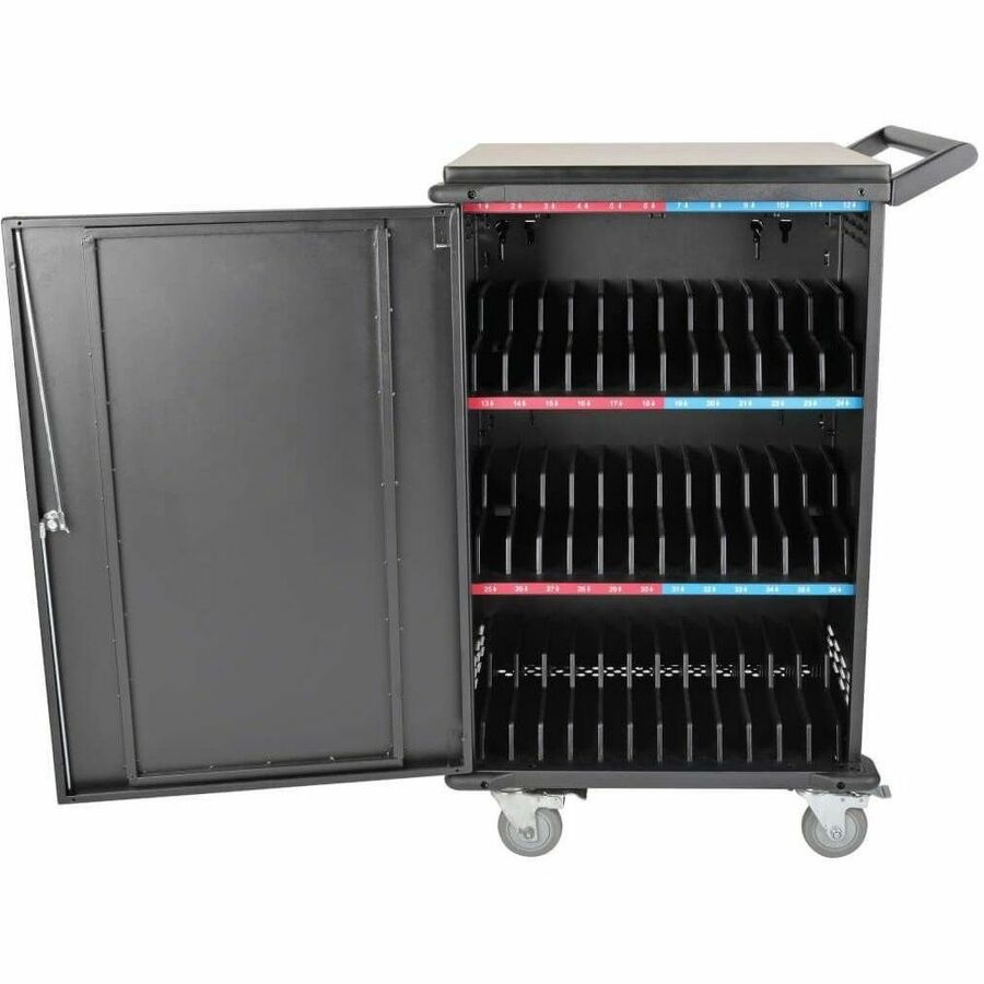 Tripp Lite by Eaton Multi-Device Charging Cart, 36 AC Outlets, Chromebooks and Laptops, Black — CSC36AC