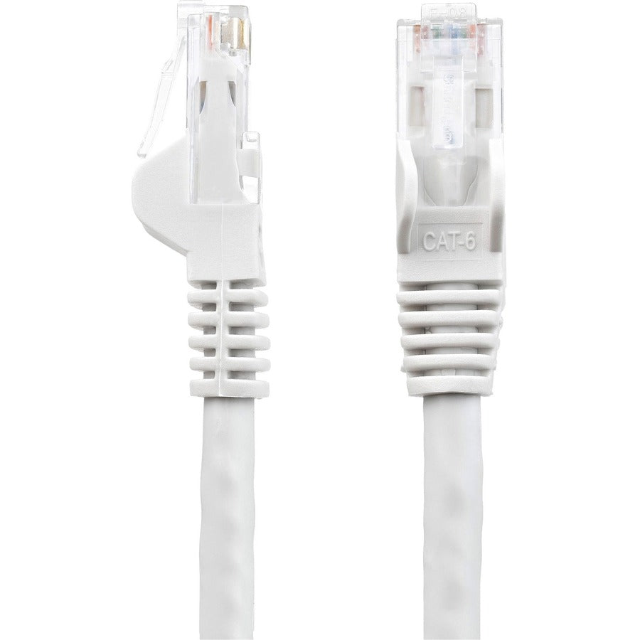 StarTech.com 6in CAT6 Ethernet Cable - White Snagless Gigabit - 100W PoE UTP 650MHz Category 6 Patch Cord UL Certified Wiring/TIA — N6PATCH6INWH