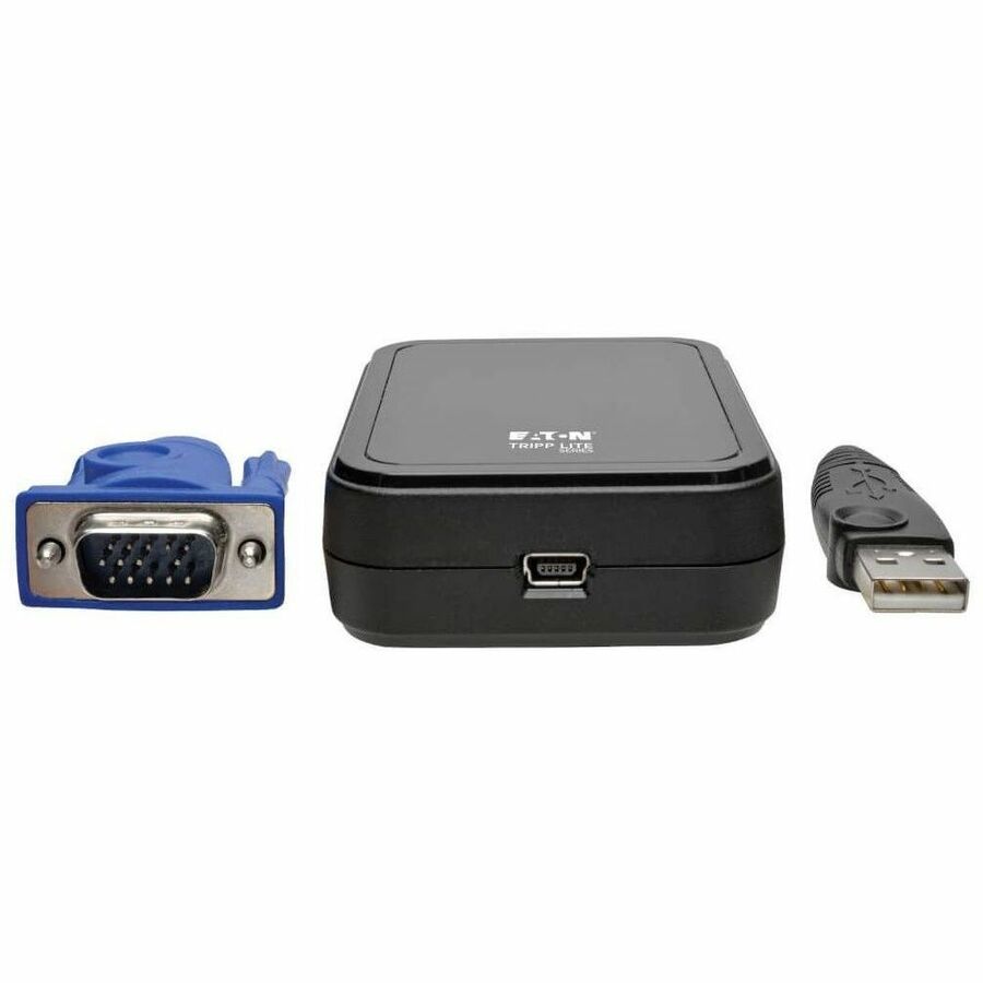 Eaton Tripp Lite Series KVM Console to USB 2.0 Portable Laptop Crash Cart Adapter with File Transfer and Video Capture, 1920 x 1200 @ 60 Hz, TAA — B032-VU1
