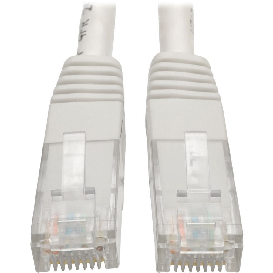 Eaton Tripp Lite Series Cat6 Gigabit Molded (UTP) Ethernet Cable (RJ45 M/M), PoE, White, 1 ft. (0.31 m) — N200-001-WH