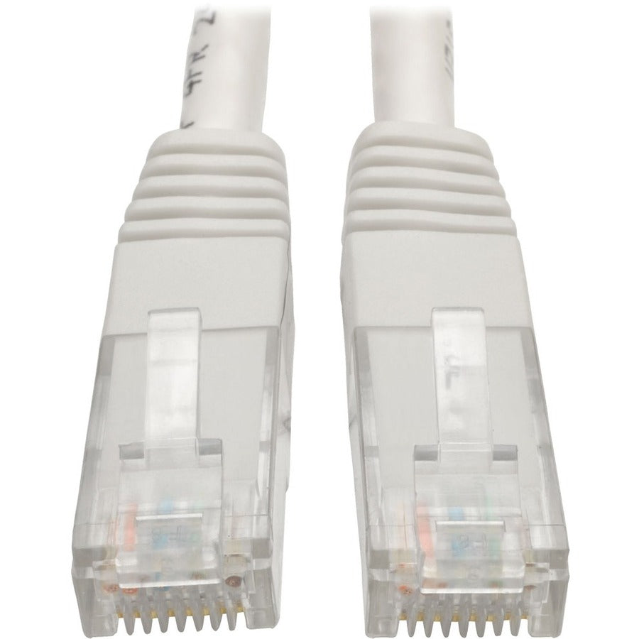 Eaton Tripp Lite Series Cat6 Gigabit Molded (UTP) Ethernet Cable (RJ45 M/M), PoE, White, 6 ft. (1.83 m) — N200-006-WH