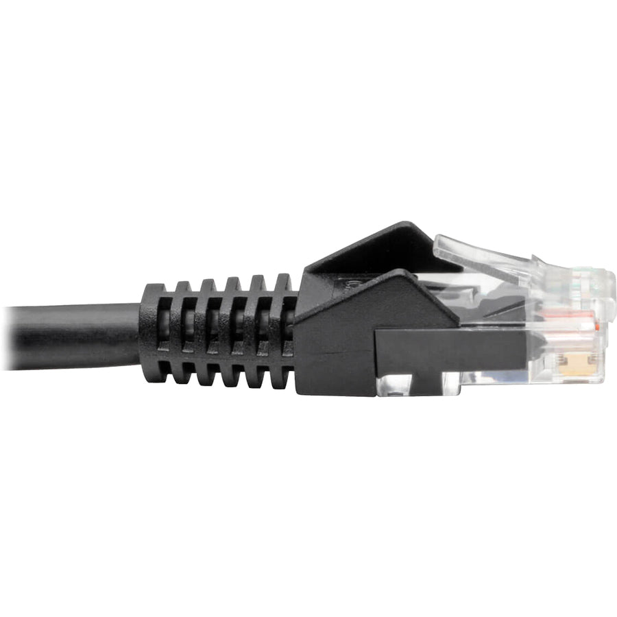 Eaton Tripp Lite Series Cat6 Gigabit Snagless Molded (UTP) Ethernet Cable (RJ45 M/M), PoE, Black, 8 ft. (2.43 m) — N201-008-BK