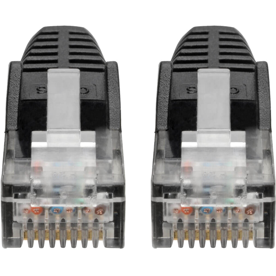 Eaton Tripp Lite Series Cat6 Gigabit Snagless Molded (UTP) Ethernet Cable (RJ45 M/M), PoE, Black, 8 ft. (2.43 m) — N201-008-BK
