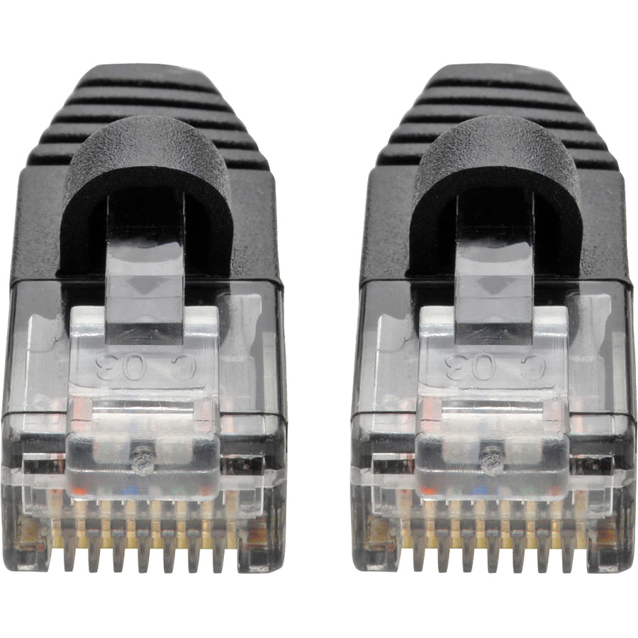 Eaton Tripp Lite Series Cat6a 10G Snagless Molded Slim UTP Ethernet Cable (RJ45 M/M), Black, 3 ft. (0.91 m) — N261-S03-BK