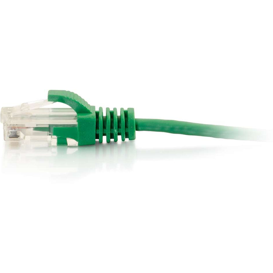 C2G 1ft Cat6 Snagless Unshielded (UTP) Slim Ethernet Cable - Cat6 Network Patch Cable - PoE - Green — 01160