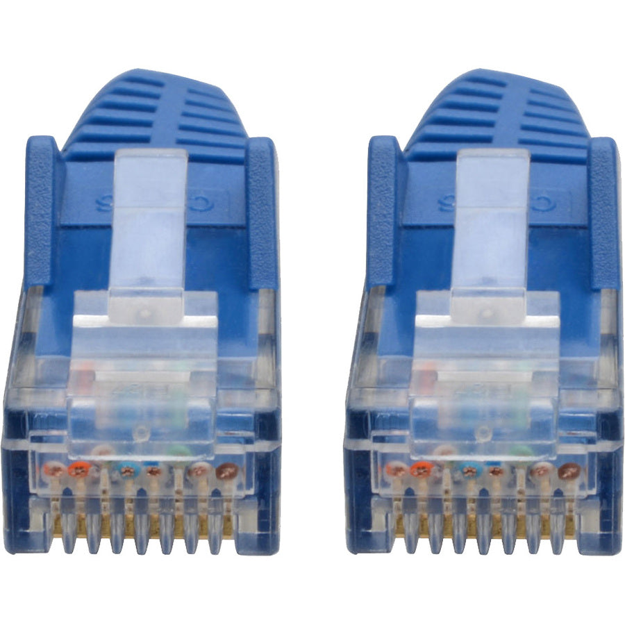Eaton Tripp Lite Series Cat6 Gigabit Snagless Molded (UTP) Ethernet Cable (RJ45 M/M), PoE, Blue, 6-in. (15.24 cm) — N201-06N-BL