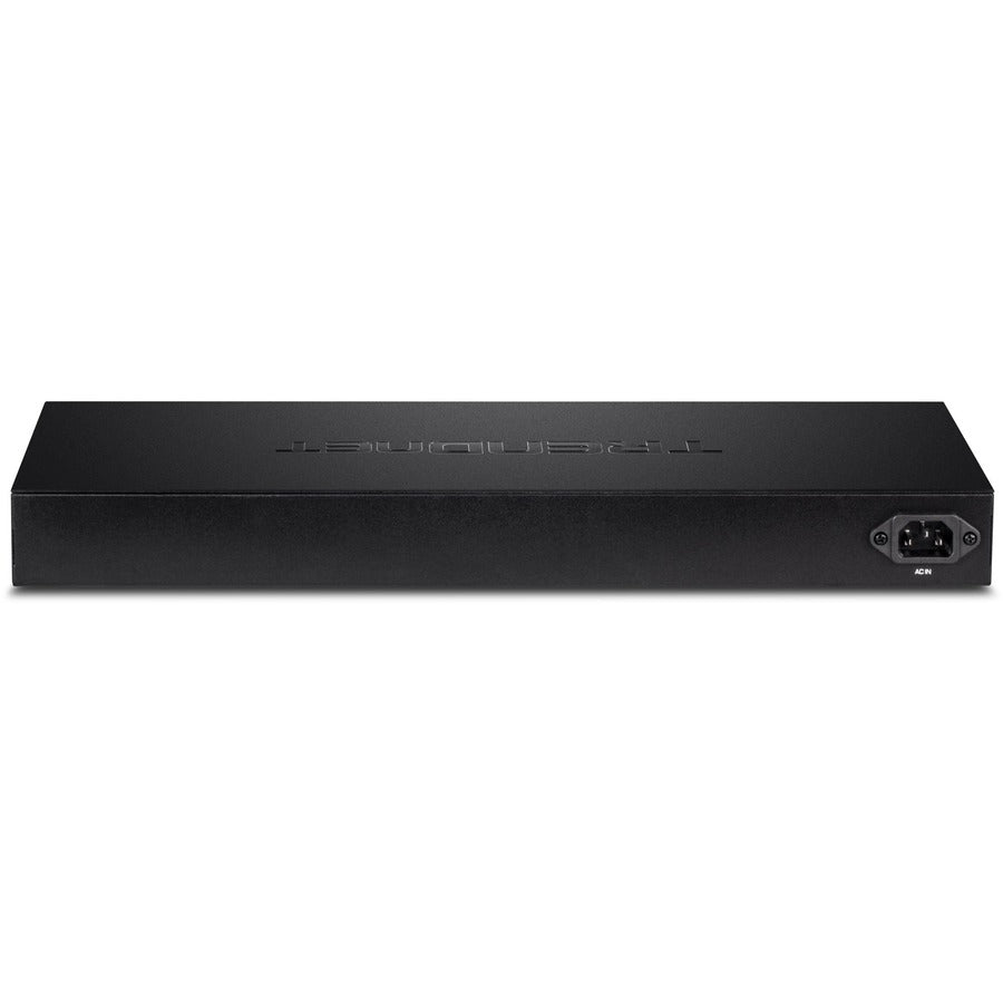 TRENDnet 52-Port Gigabit Web Smart Switch, 48 Gigabit RJ-45 Ports, 4 Shared Gigabit Ports (RJ-45 or SFP), 104 Gbps Switching Capacity, VLAN, QoS, LACP, IPv6, Lifetime Protection, Black, TEG-524WS