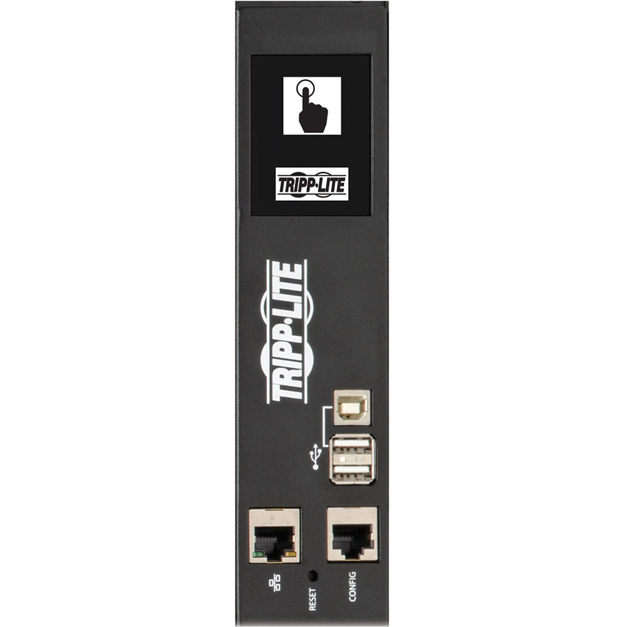 Tripp Lite by Eaton 10kW 200-240V 3PH Monitored PDU - LX Interface, Gigabit, 48 Outlets, L15-30P, LCD, 1.8 m Cord, 0U 1.8 m Height, TAA — PDU3EVN6L1530B