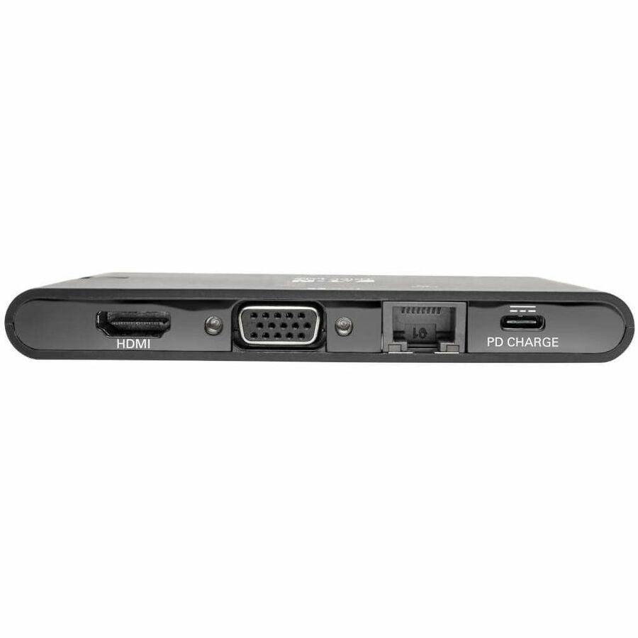 Eaton Tripp Lite Series USB-C Dock - 4K HDMI, VGA, USB 3.x (5Gbps), USB-A/C Hub, Gigabit Ethernet, Memory Card Slots, 100W PD Charging — U442-DOCK3-B