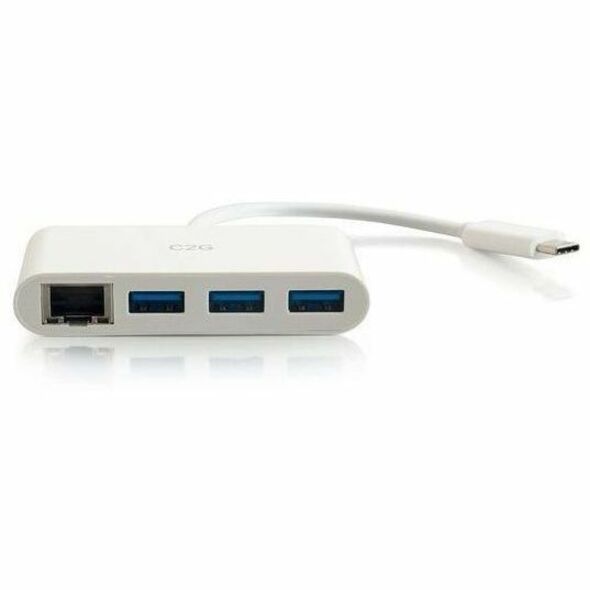 C2G USB C Hub with Ethernet - 3-Port USB Hub — 29746