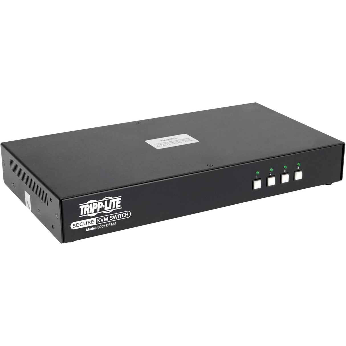 Tripp Lite by Eaton Secure KVM Switch, 4-Port, DisplayPort to DisplayPort, 4K, NIAP PP3.0 Certified, Audio, Single Monitor, TAA — B002-DP1A4