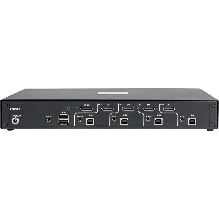 Tripp Lite by Eaton Secure KVM Switch, 4-Port, DisplayPort to DisplayPort, 4K, NIAP PP3.0 Certified, Audio, Single Monitor, TAA — B002-DP1A4