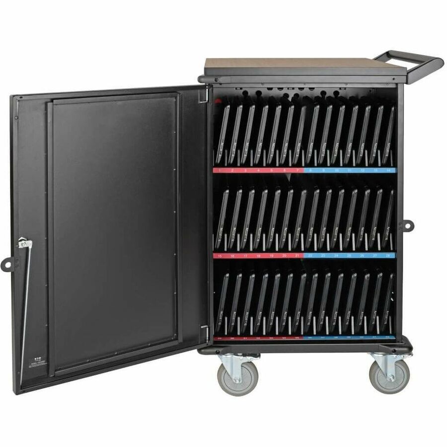 Tripp Lite by Eaton 42-Device AC Mobile Charging Cart - Laptops and Chromebooks, 120V, NEMA 5-15P, 10 ft. (3.05 m) Cord, Black — CSC42AC