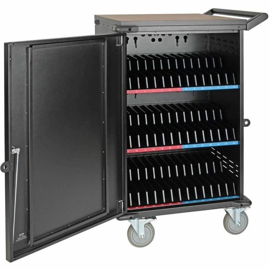 Tripp Lite by Eaton 42-Device AC Mobile Charging Cart - Laptops and Chromebooks, 120V, NEMA 5-15P, 10 ft. (3.05 m) Cord, Black — CSC42AC