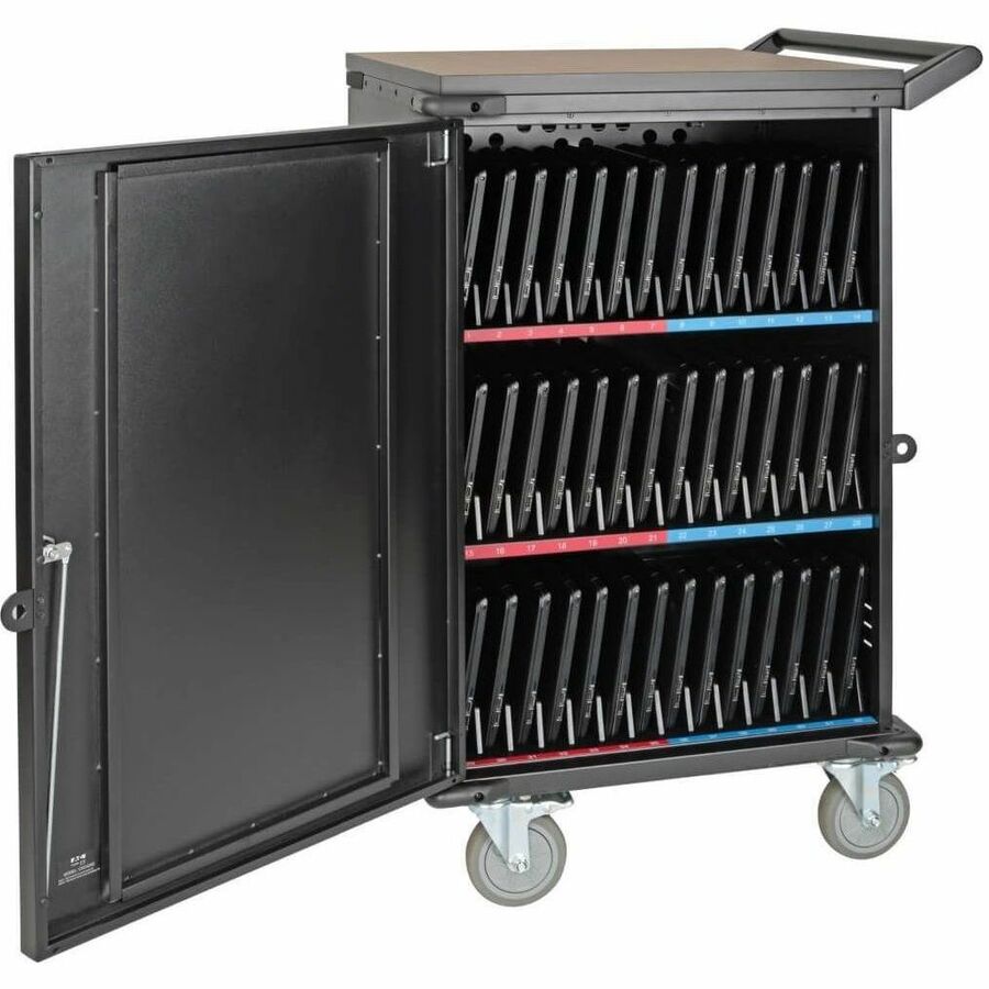 Tripp Lite by Eaton 45-Device AC Mobile Charging Cart - Laptops and Chromebooks, 120V, NEMA 5-15P, 10 ft. (3.05 m) Cord, Black — CSC45AC