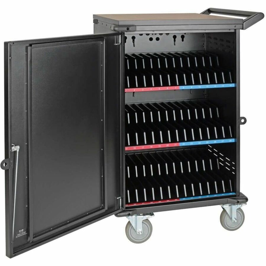 Tripp Lite by Eaton 48-Device AC Mobile Charging Cart - Laptops and Chromebooks, 120V, NEMA 5-15P, 10 ft. (3.05 m) Cord, Black — CSC48AC