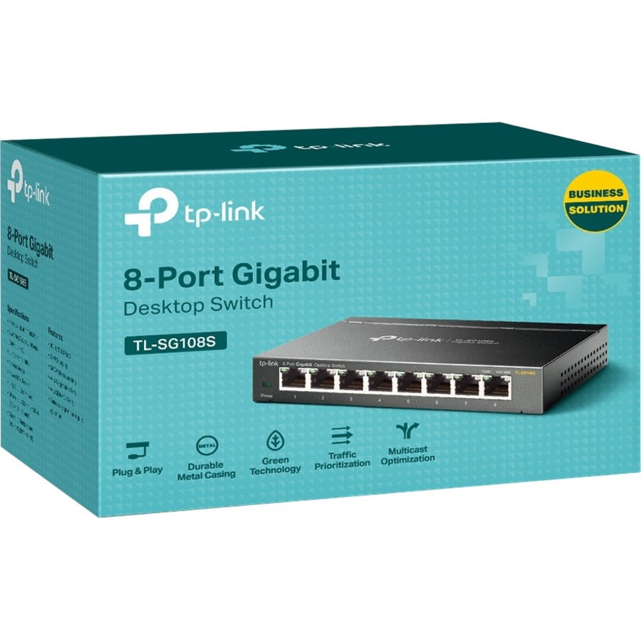 TP-Link TL-SG108S - 8 Port Gigabit Ethernet Switch — TL-SG108S