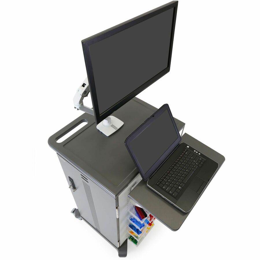 Ergotron YES24 Adjusta Charging Cart & Mobile Makerspace — YES24-CHR-1
