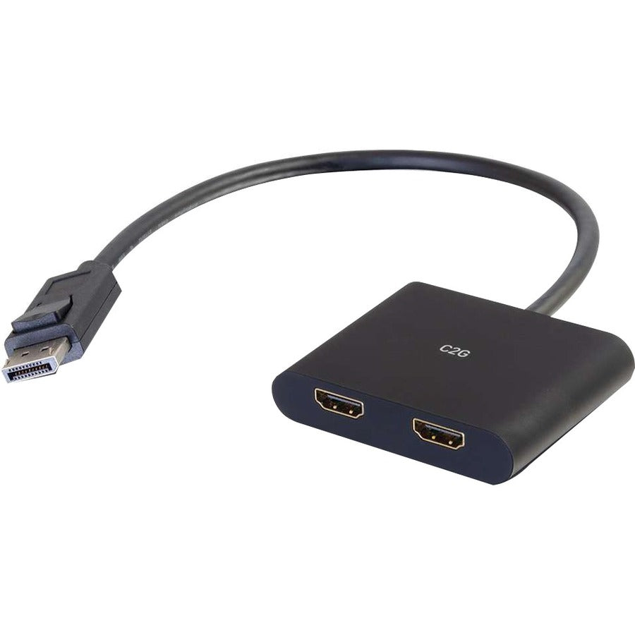 C2G 4K DisplayPort to Dual HDMI MST Hub - DisplayPort 1.2 to HDMI Splitter - M/F — 54293