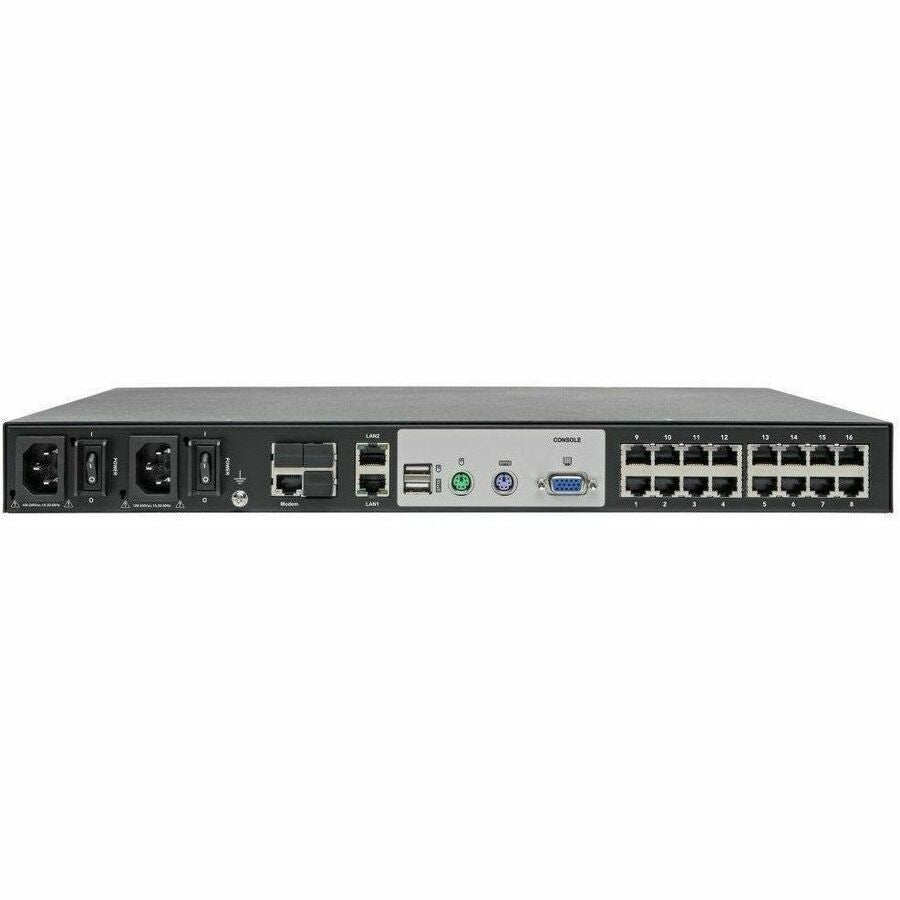 Tripp Lite by Eaton NetDirector 16-Port Cat5 KVM over IP Switch - Virtual Media, 1 Remote + 1 Local User, 1U Rack-Mount, TAA — B064-016-01-IPG