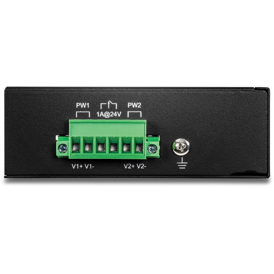 TRENDnet 8-Port Industrial Fast Ethernet PoE+ DIN-Rail Switch;TI-PE80;8 x Fast Ethernet PoE+ Ports;IP30 Network Unmanaged Switch;200W PoE Power Budget; 1.6Gbps Switching Capacity; Lifetime Protection — TI-PE80