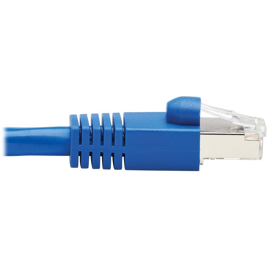 Eaton Tripp Lite Series Cat6a 10G Snagless F/UTP Ethernet Cable (RJ45 M/M), PoE, CMR-LP, Blue, 50 ft. (15.24 m), TAA — N261P-050-BL