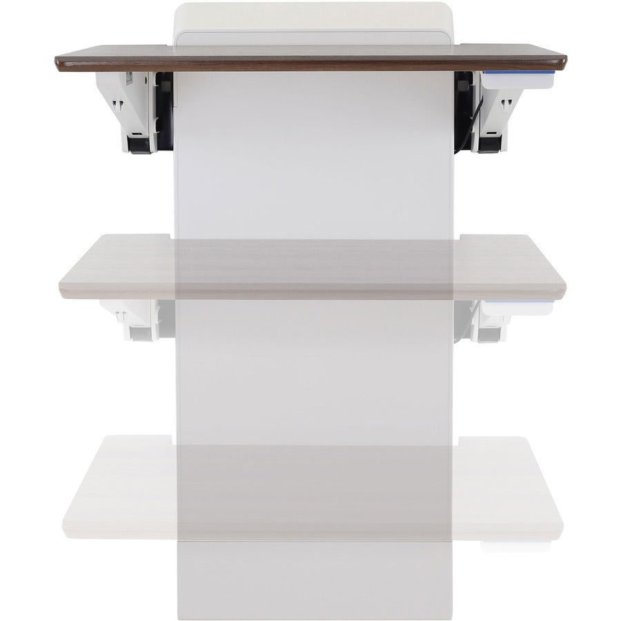 Ergotron WorkFit Elevate (walnut hills) Sit-Stand Wall Desk — 24-804-S894