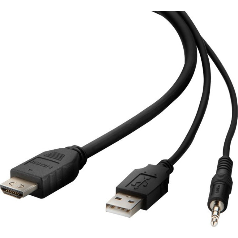Belkin HDMI High Retention + USB A/B + Audio Passive Combo KVM Cable — F1DN1CCBL-HH10t