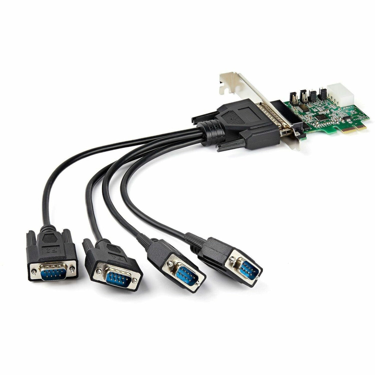 StarTech.com 4-port PCI Express RS232 Serial Adapter Card - PCIe to Serial DB9 RS-232 Controller Card - 16950 UART - Windows/Linux — PEX4S953