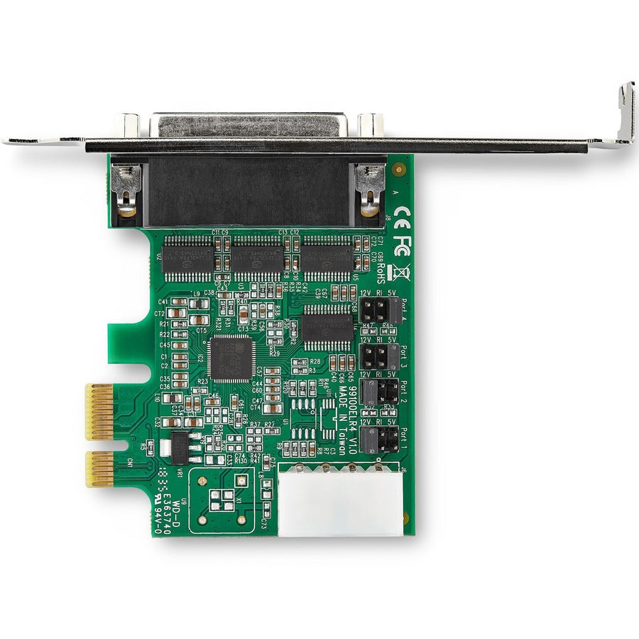 StarTech.com 4-port PCI Express RS232 Serial Adapter Card - PCIe to Serial DB9 RS-232 Controller Card - 16950 UART - Windows/Linux — PEX4S953