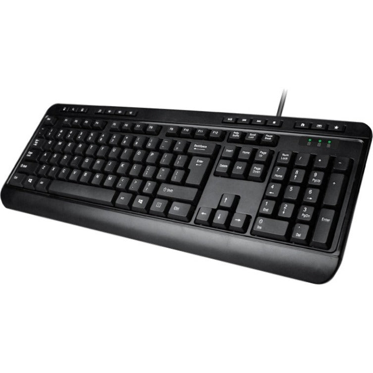 Adesso Antimicrobial Multimedia Desktop Keyboard and Mouse Combo — AKB-132CB