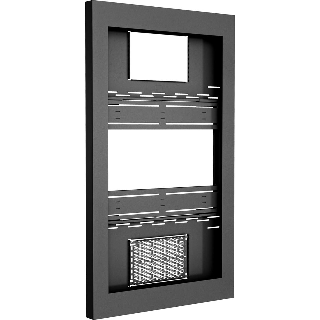 Chief Impact On-Wall Portrait Kiosk - For 65" LCD Displays - Black — LW65UBP