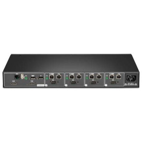 Vertiv Avocent Cybex Secure MultiViewer KVM Switch, 4 Port, Cursor Navigation Switching, NIAP Version 4.0 Certified, TAA Compliant (SCMV245DPH-400)