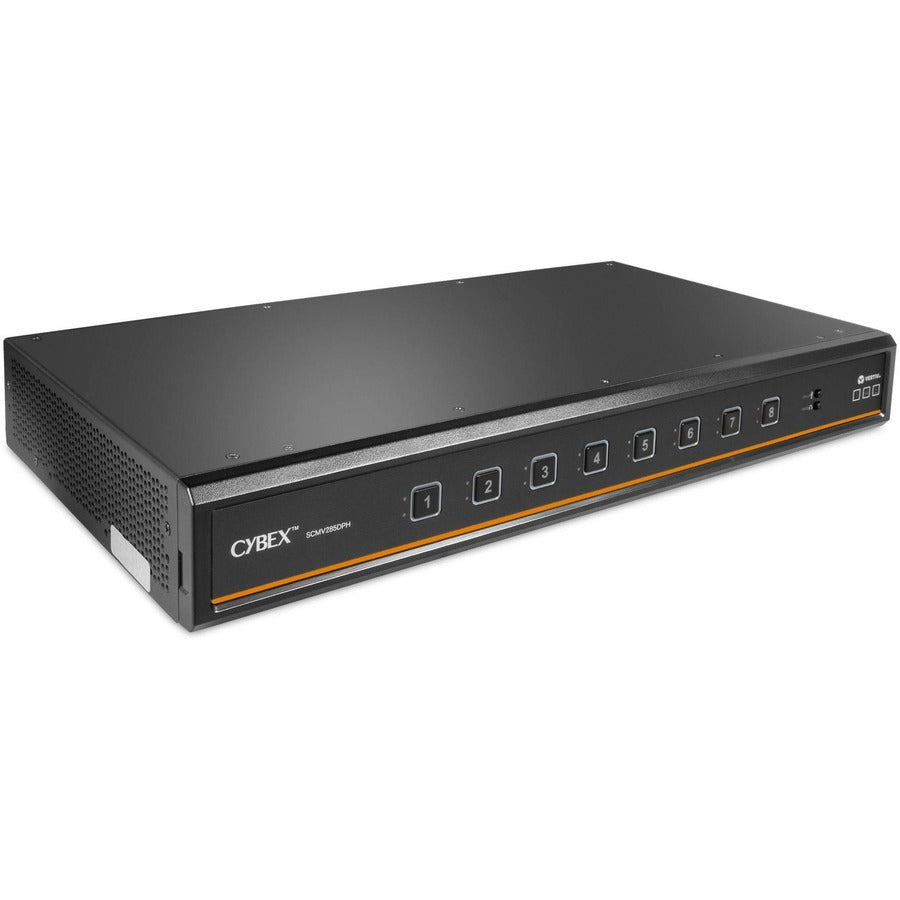 Vertiv Cybex Secure MultiViewer KVM Switch 8 port | NIAP Approved | Dual AC — SCMV285DPH-400