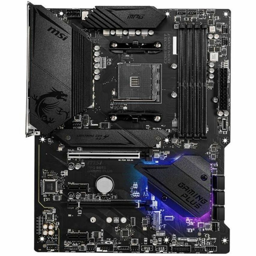 MSI MPG B550 GAMING PLUS Desktop Motherboard - AMD B550 Chipset - Socket AM4 - ATX — B550GPLUS