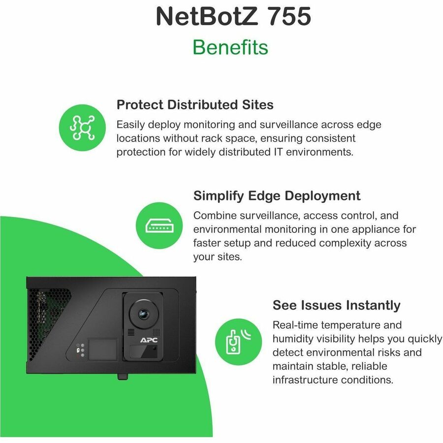 APC by Schneider Electric NetBotz Environmental Monitoring System — NBWL0755