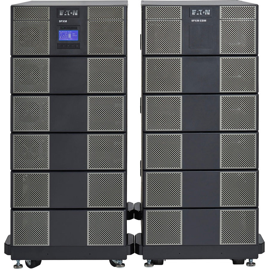 Eaton 9PXM 8-Slot Connected External Battery Cabinet for 9PXM Online Double-Conversion UPS, Add up to 4 EBMs, 14U Rack/Tower, TAA — 9PXM08SEBM-C