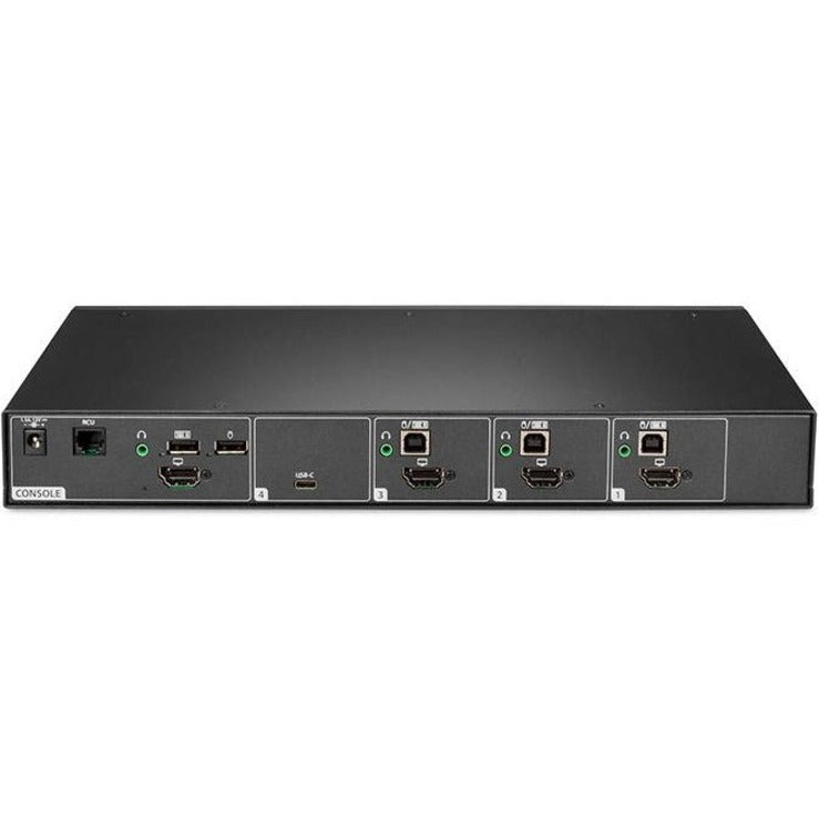 Vertiv Avocent Cybex SC800 Secure Desktop KVM Switch, Single Monitor, 4 Port, Common Access Card, NIAP Version 4.0, TAA Compliant (SC840DPHC-400)