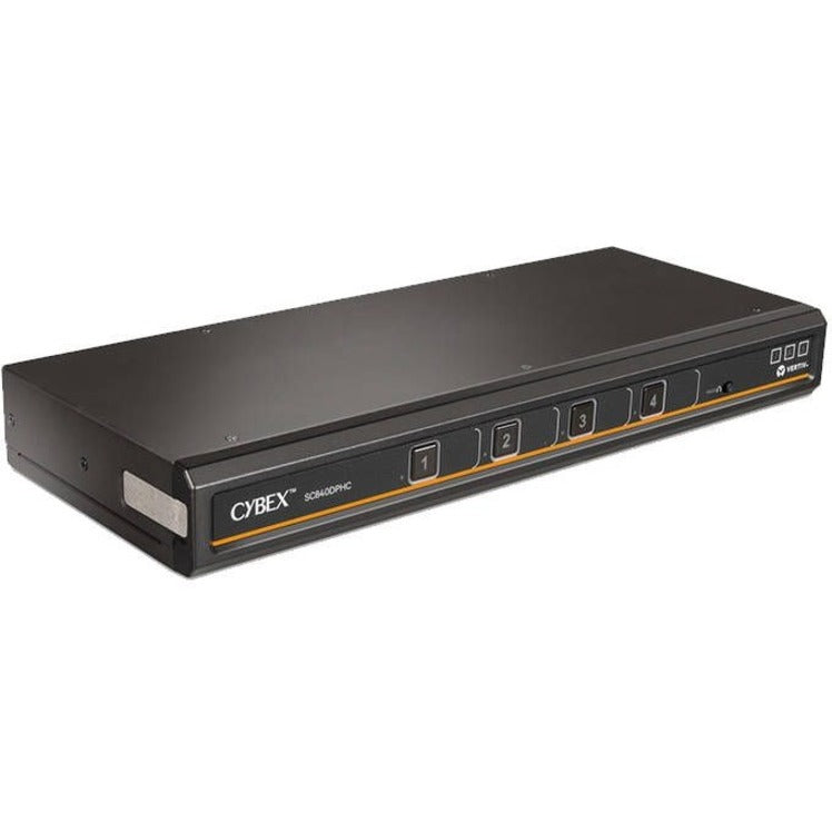 Vertiv Avocent Cybex SC800 Secure Desktop KVM Switch, Single Monitor, 4 Port, Common Access Card, NIAP Version 4.0, TAA Compliant (SC840DPHC-400)